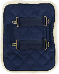 Kentucky Brustverlängerung für Pferde gepolstert mit Plüsch in Blau – Bild 1 von 5