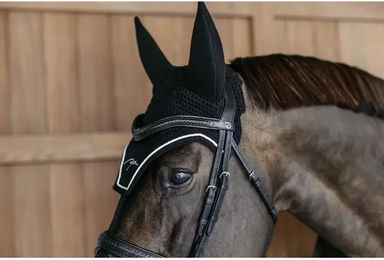 Kentucky Diamond Fliegenhaube für Pferde Schwarz – Bild 1 von 6