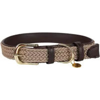 Produktbild von Kentucky Dogwear Geflochtenes Nylon-Halsband für Hunde Beige M/L 58 cm