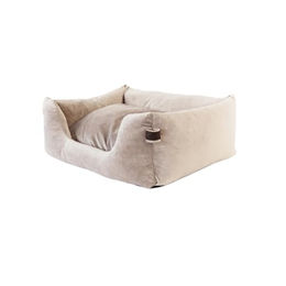 Kentucky Dogwear Hundebett Velvet in Beige Größe S 60 x 40cm aus Velours – Bild 1 von 4