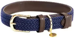 Kentucky Dogwear Hundehalsband aus geflochtenem Nylon in Blau Größe M 50cm - 50 cm – Bild 1 von 11