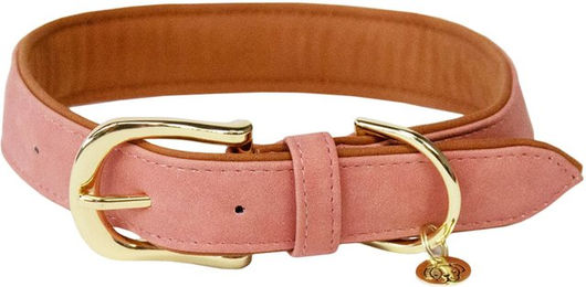 Kentucky Dogwear Hundehalsband aus veganem Kunstleder in Pfirsich XXS – Bild 1 von 5
