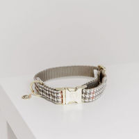 Produktbild von Kentucky Dogwear Hundehalsband Pied-de-Poule Beige Größe L