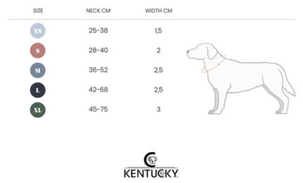 Kentucky Dogwear Hundehalsband Stoff Braun XS – Bild 1 von 3