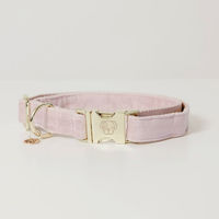 Produktbild von Kentucky Dogwear Hundehalsband Velvet aus Velours in Rosa Größe XL 45-75cm
