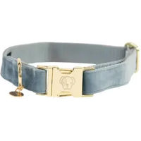 Produktbild von Kentucky Dogwear Hundehalsband Velvet Blau XS 25-38cm aus Velours