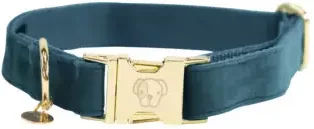 Kentucky Dogwear Hundehalsband Velvet Samt Smaragd XL 45-75cm – Bild 1 von 10