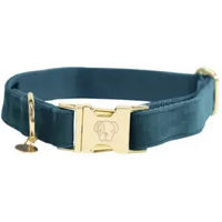 Produktbild von Kentucky Dogwear Hundehalsband Velvet Samt Smaragd XL 45-75cm
