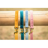 Produktbild von Kentucky Dogwear Hundeleine aus Velours in Bordeaux Rot 200cm - 200 cm