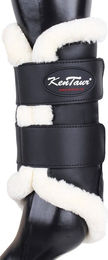 Kentucky Dressage Boots Gamaschen aus Kunstleder mit Kunstfell – Bild 1 von 2