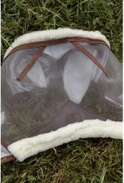 Kentucky Fliegenmaske für Pferde mit Ohren und UV-Schutz in Silber – Bild 1 von 12