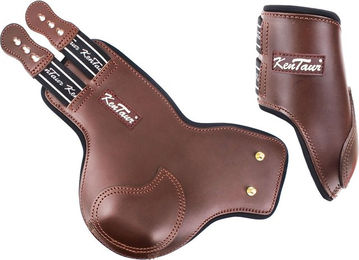 Kentucky Gamaschen aus Leder für Warmblut in Braun und Beige – Bild 1 von 2