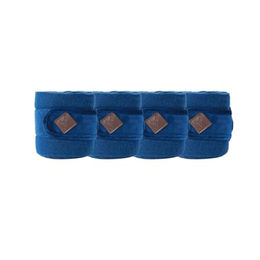 Kentucky Gamaschen Polar-Fleecedecken-Bandagen Basic Velvet Blau 4er-Pack – Bild 1 von 4