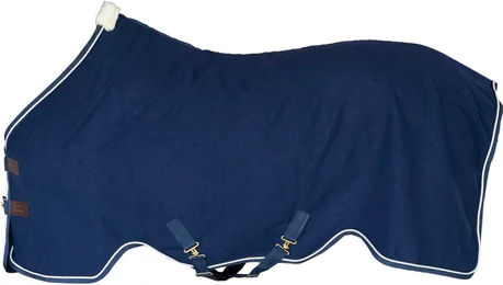 Kentucky Horsewear Abschwitzdecke aus veganer Wolle Marine 155 – Bild 1 von 9