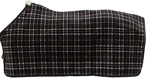Kentucky Horsewear Abschwitzdecke Fleece Heavy Check Printing Braun 160 – Bild 1 von 9