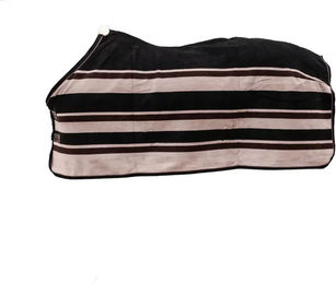 Kentucky Horsewear Abschwitzdecke Fleece Heavy Stripes Braun Beige 130 cm – Bild 1 von 11