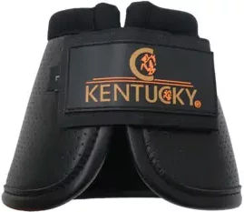 Kentucky Horsewear Air Tech Hufglocken aus Kunstleder Schwarz Größe L – Bild 1 von 4