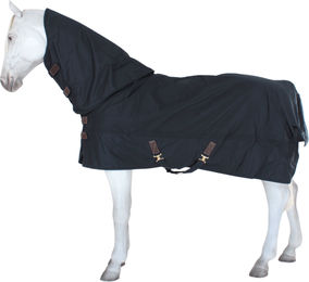 Kentucky Horsewear All Weather Quick Dry Fleece Weidedecke für Pferde mit Halsabdeckung Schwarz – Bild 1 von 2