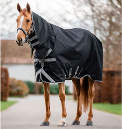 Kentucky Horsewear Amigo 1200D Integrated Turnout Outdoor-Pferdedecke mit Halsabdeckung 50g – Bild 1 von 2