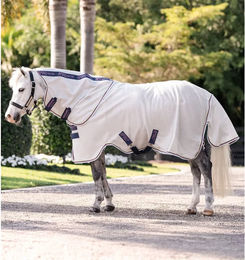 Kentucky Horsewear Amigo Bug Plus Outdoor-Decke für Ponys in Blau-Weiß – Bild 1 von 2