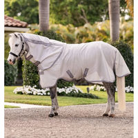 Produktbild von Kentucky Horsewear Amigo Bug Rug Fliegenjacke für Ponys in Grau Silber Weiß