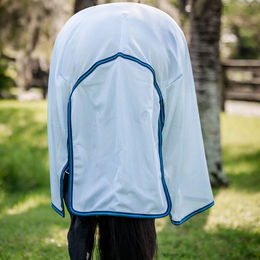 Produktbild von Kentucky Horsewear Amigo Bug Rug XL Plus Insektenschutzdecke für Pferde in Blau-Weiß