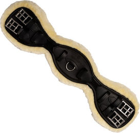 Kentucky Horsewear Anatomischer Kurzgurt aus Lammfell Schwarz – Bild 1 von 7