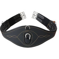Produktbild von Kentucky Horsewear Anatomischer Sattelgurt aus Kunstleder Schwarz 115 cm