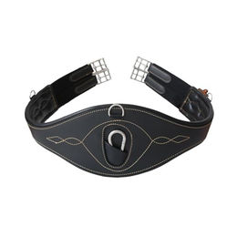Kentucky Horsewear Anatomischer Sattelgurt aus Kunstleder Schwarz 120 cm – Bild 1 von 3