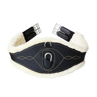 Produktbild von Kentucky Horsewear Anatomischer Sattelgurt mit Lammfell in Schwarz 130 cm - 130 cm