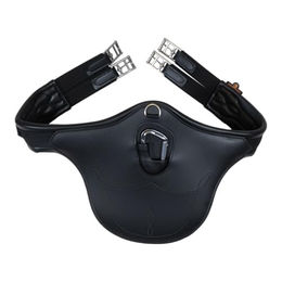 Kentucky Horsewear Anatomischer Stollengurt aus Kunstleder Schwarz 135cm – Bild 1 von 10