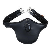 Produktbild von Kentucky Horsewear Anatomischer Stollengurt aus Kunstleder Schwarz 135cm