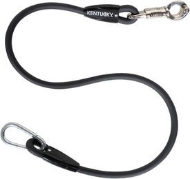 Kentucky Horsewear Anbindestrick und Hängerstrick aus Silikon Schwarz 70 cm – Bild 1 von 3