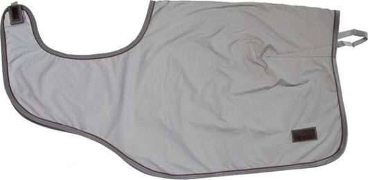 Kentucky Horsewear Ausreitdecke aus Fleece in Grau mit reflektierenden Elementen Größe L – Bild 1 von 1
