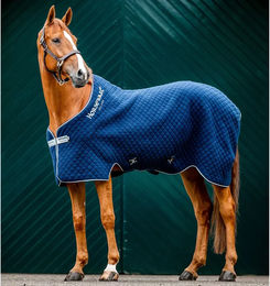 Kentucky Horsewear Autumn Cooler Abschwitzdecke aus Fleece in Blau - 1 Stk. – Bild 1 von 3