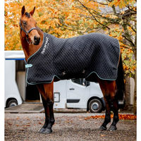 Produktbild von Kentucky Horsewear Autumn Cooler Abschwitzdecke aus Fleece Schwarz Türkis