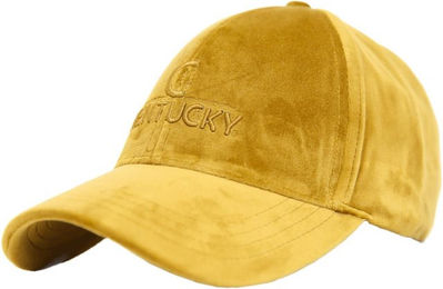 Kentucky Horsewear Baseball Cap aus Samt in Gelb Orange Einheitsgröße – Bild 1 von 1