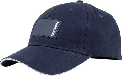Kentucky Horsewear Baseballcap für Damen aus Baumwolle mit gummiertem Logo in Navy Blau – Bild 1 von 10