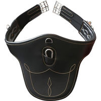 Produktbild von Kentucky Horsewear Bauchgurt aus Kunstleder Schwarz 130cm