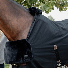 Kentucky Horsewear BIB Brustschutz mit Fell in Schwarz für Pferde – Bild 1 von 1