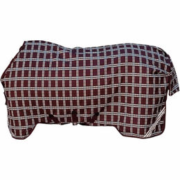 Kentucky Horsewear Bordeaux Check Outdoordecke für Pferde 6'3 (140cm) 0g wasserdicht – Bild 1 von 5
