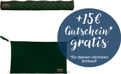 Produktbild von Kentucky Horsewear Boxentürvorhang mit Kopfschutz aus Polyester in Grün