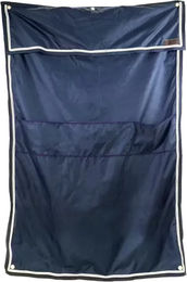Kentucky Horsewear Boxenwandvorhang Classic aus Oxford-Gewebe mit Taschen Blau 135x200cm – Bild 1 von 3