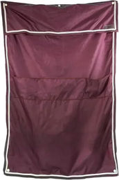 Kentucky Horsewear Boxenwandvorhang Classic aus Oxford-Gewebe mit Taschen Rot 135x200cm – Bild 1 von 3