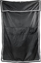 Kentucky Horsewear Boxenwandvorhang Classic Schwarz aus Oxford-Gewebe mit Taschen 135x200cm – Bild 1 von 3