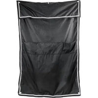 Produktbild von Kentucky Horsewear Boxenwandvorhang Classic Schwarz aus Oxford-Gewebe mit Taschen 135x200cm