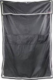 Kentucky Horsewear Boxenwandvorhang Classic wasserdicht mit Taschen Schwarz 135x200cm – Bild 1 von 3
