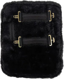 Kentucky Horsewear Brustverlängerung für Pferde Vegan Sheepskin Schwarz – Bild 1 von 6