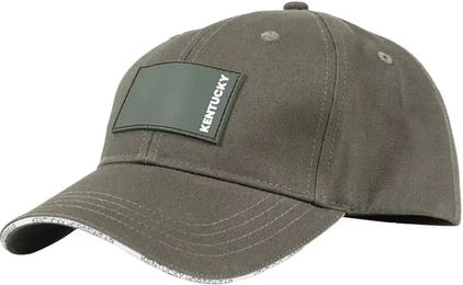 Kentucky Horsewear Cap für Damen aus Baumwolle in Grün mit gummiertem Logo – Bild 1 von 2