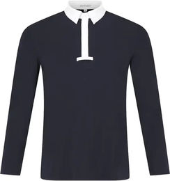 Kentucky Horsewear Classic Reitshirt für Herren Langarm Weiß Blau Größe 52 – Bild 1 von 5